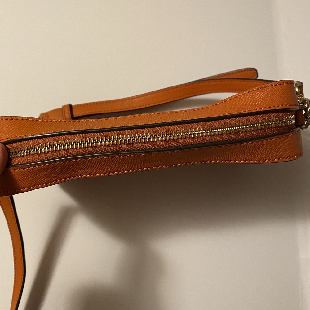 Henri Bendel Orange Leather Camera Crossbody Bag - Picture 13 of 13